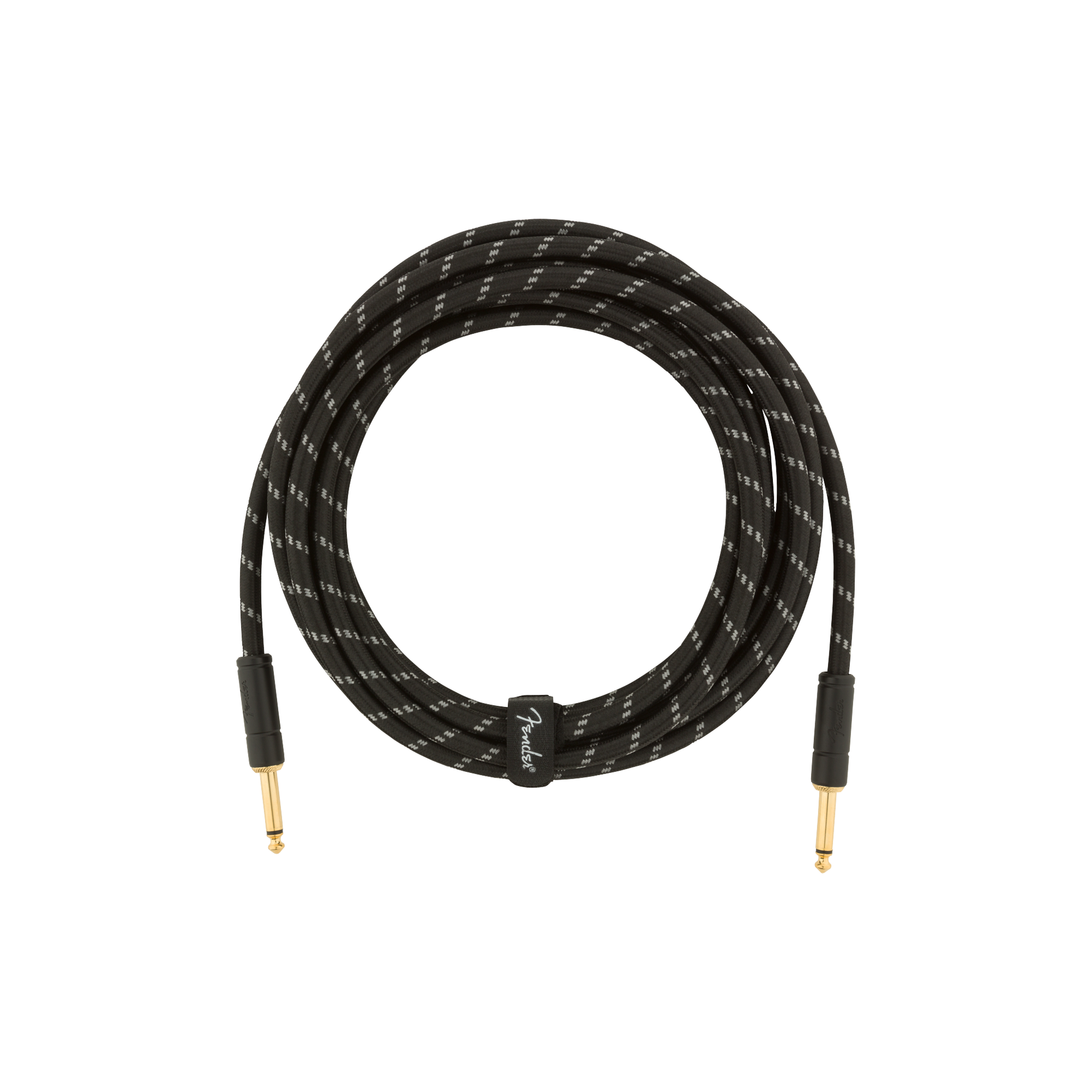 Deluxe Series Instrument Cable Straight/Straight 15" Black Tweed