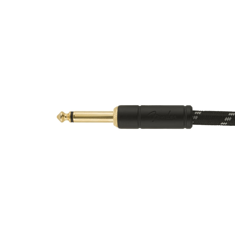 Deluxe Series Instrument Cable Straight/Angle 15' Black Tweed