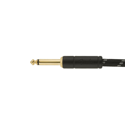Deluxe Series Instrument Cable Straight/Angle 15' Black Tweed