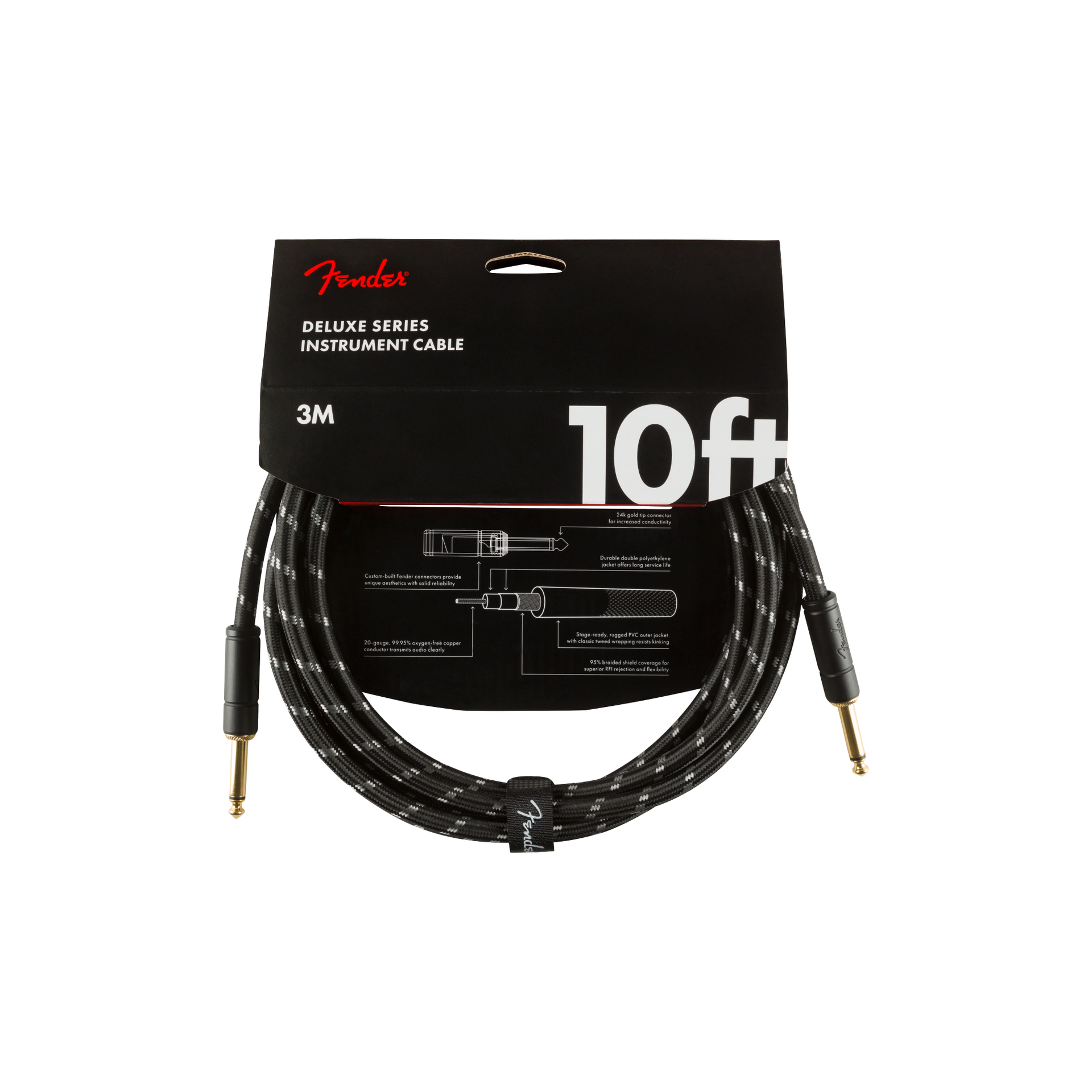 Fender - Deluxe series black tweed 10 - Musik Utan Gränser 