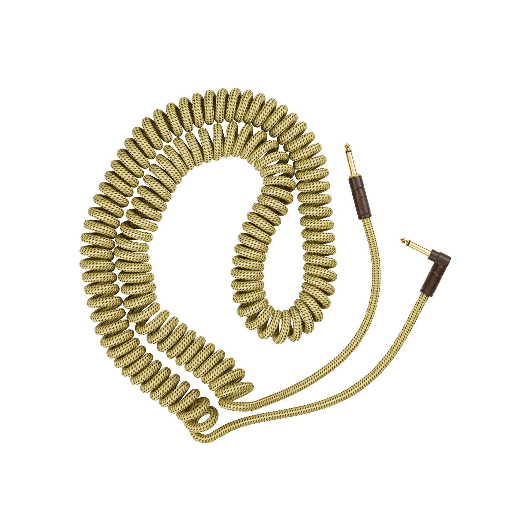 Fender - Deluxe Serie Spiralkabel tweed 30ft rak/vinklad - Musik Utan Gränser 