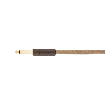 Festival Instrument Cable Straight/Angle 10" Pure Hemp Natural