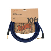 Ladda upp bild till gallerivisning, Festival Instrument Cable Straight/Angle 10" Pure Hemp Blue Dream
