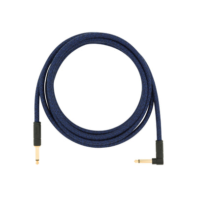 Festival Instrument Cable Straight/Angle 10" Pure Hemp Blue Dream