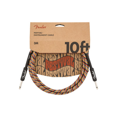 Festival Instrument Cable Rainbow 3m