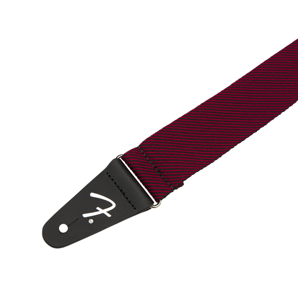Modern Tweed Strap Black/Red 2"