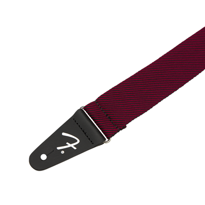 Modern Tweed Strap Black/Red 2"