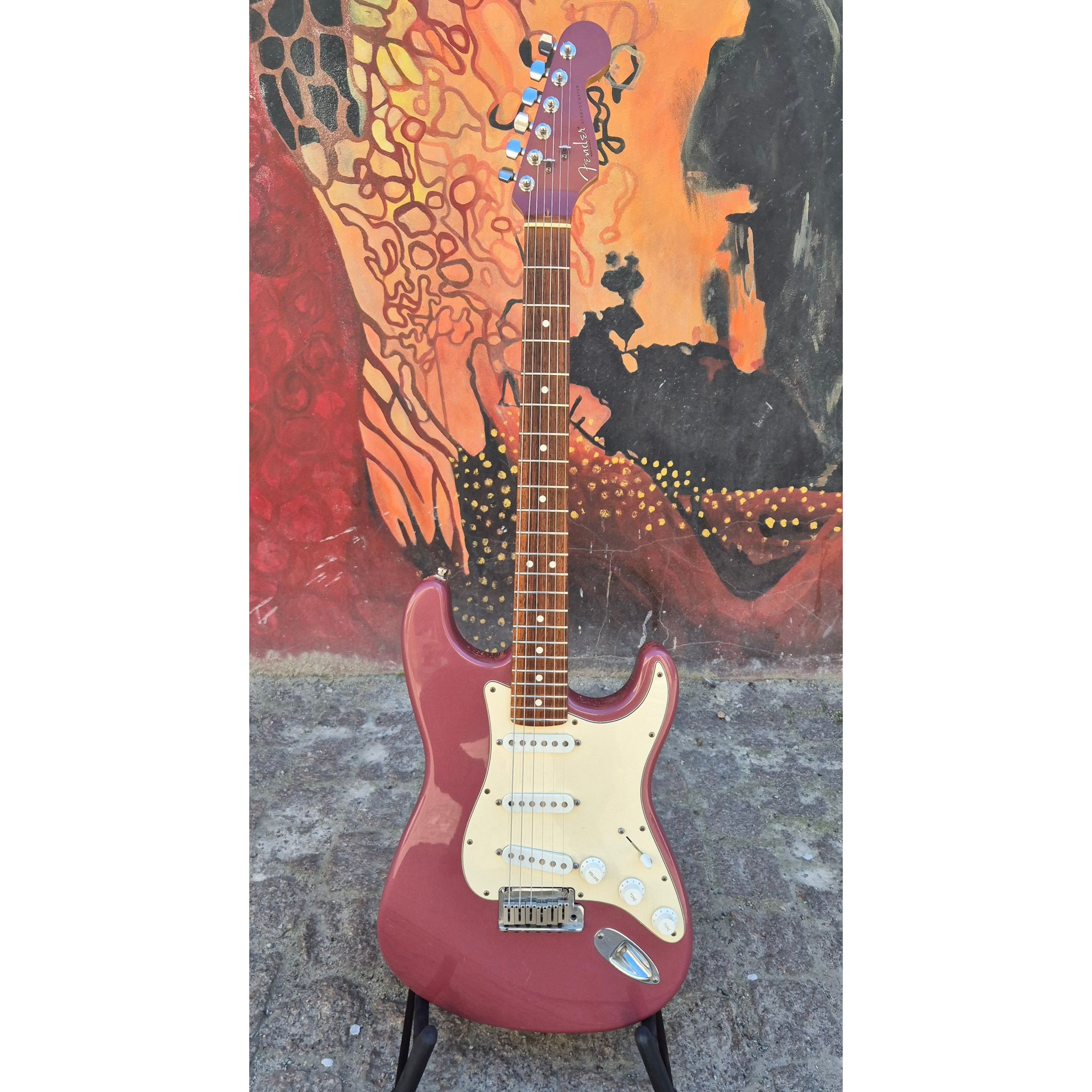 Stratocaster American Standard Burgundy Red 95