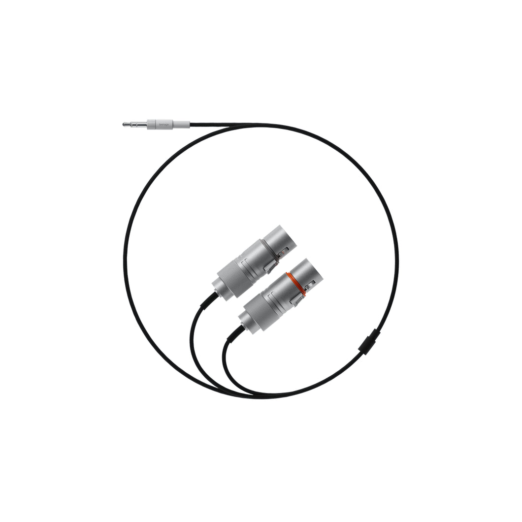 Field Audio Cable 3.5mm to 2xXLR Socket 1.2 m