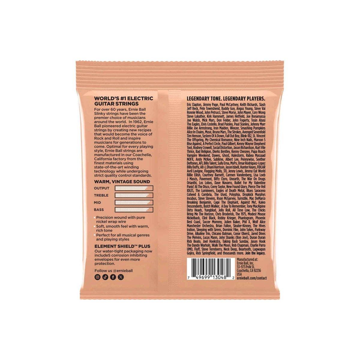 Ernie Ball 2256 Classic Turbo Slinky 9,5-46 – bild 2