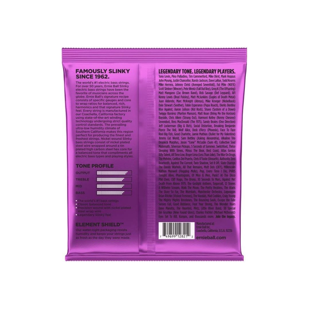 Ernie Ball - 2821 Power Slinky för 5-Strängset - Musik Utan Gränser 