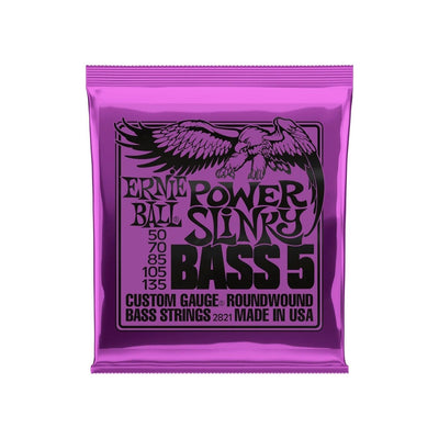 Ernie Ball - 2821 Power Slinky för 5-Strängset - Musik Utan Gränser 