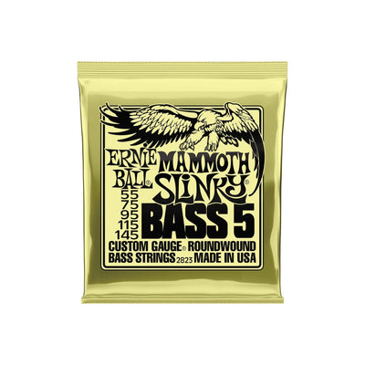 Ernie Ball 2823 5-String Bass Mammoth Slinky Nickel 55-145