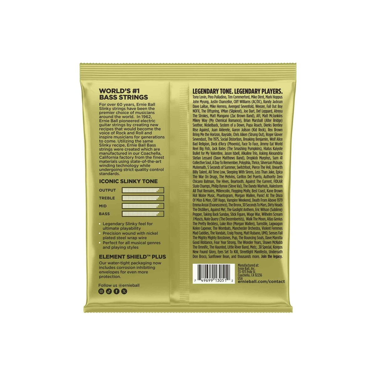 Ernie Ball 2823 5-String Bass Mammoth Slinky Nickel 55-145 – bild 2