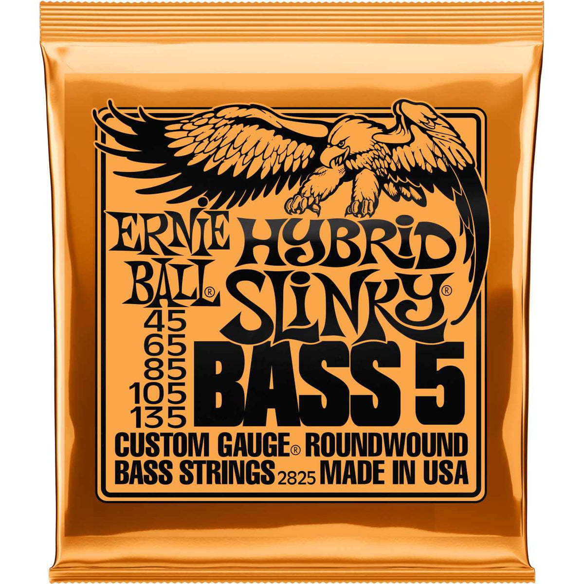 2825 5-String Bass Hybrid Slinky Nickel 45-135