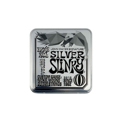 Ernie Ball - 3818 John Mayer Silver Slinky Tin Pack 3-pack - Musik Utan Gränser 