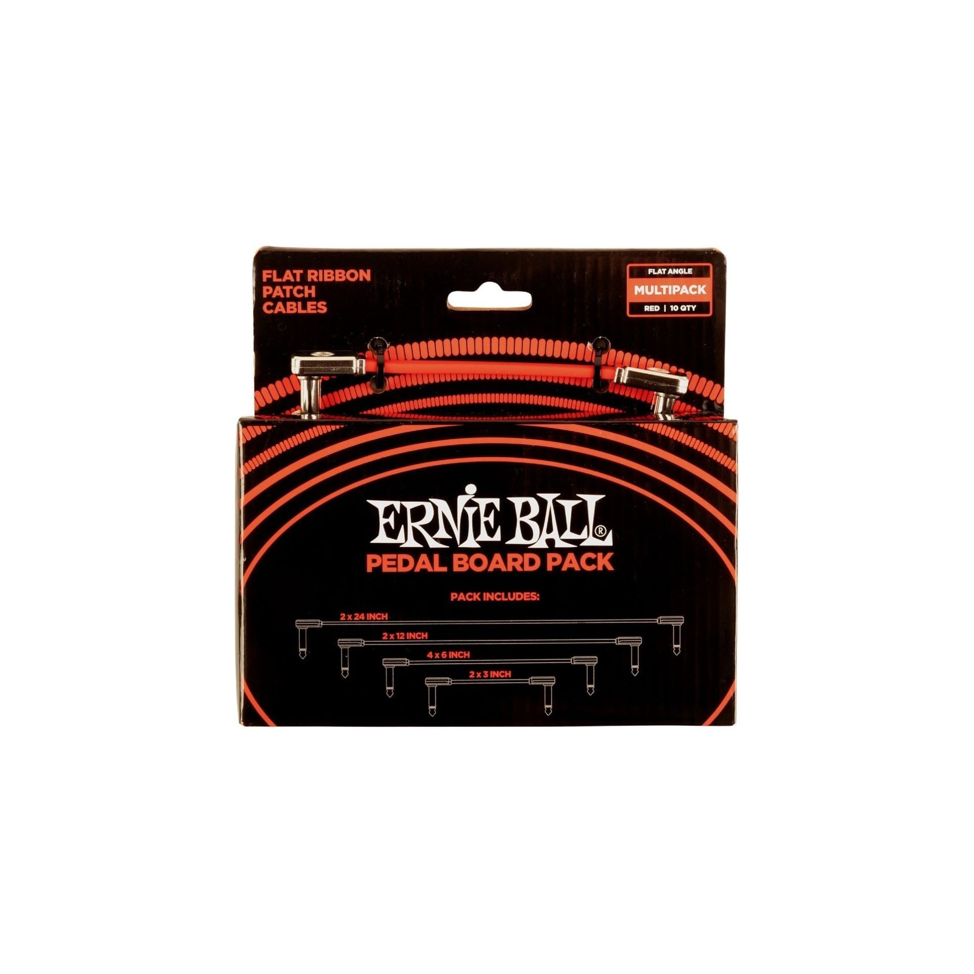 6404 Multipack Röd Flat Patchkabel