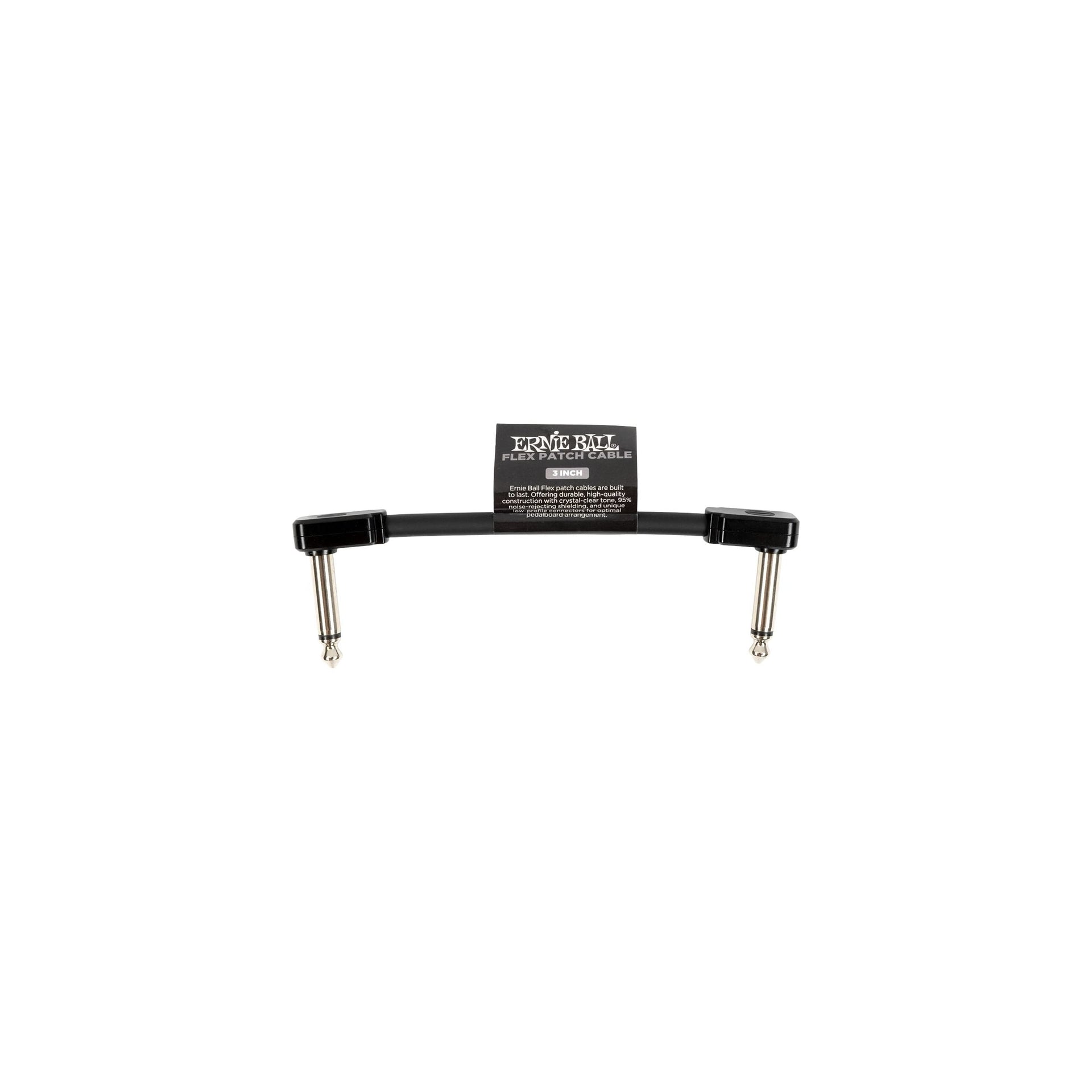 6438 Flex Patchkabel Svart 7,5cm