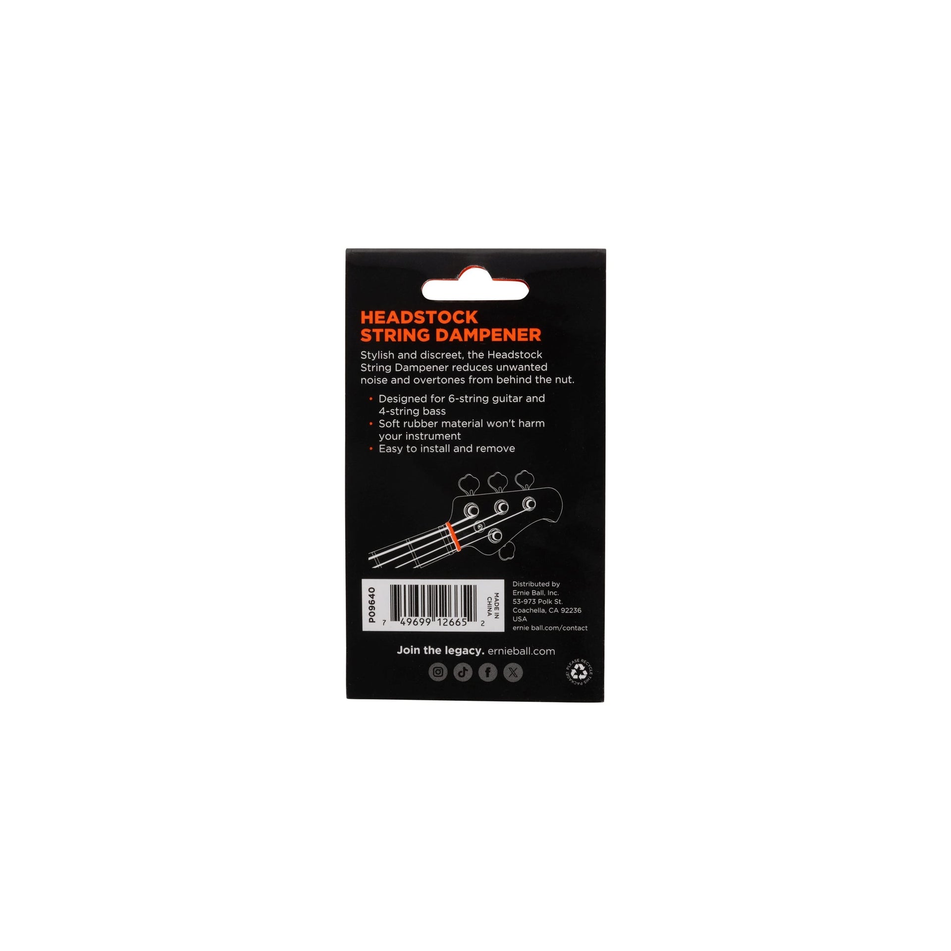 9640 String Dampener Headstock