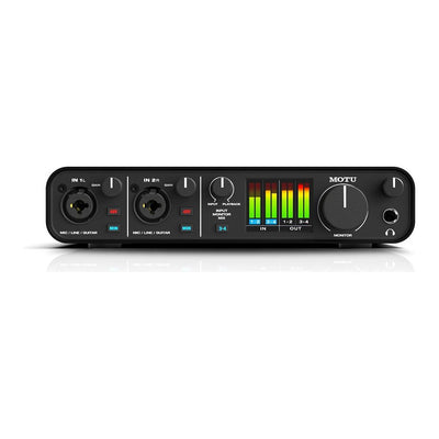 Motu - M4 4-in/4-ut USB-C ljudkort med ultralåg latency - Musik Utan Gränser 