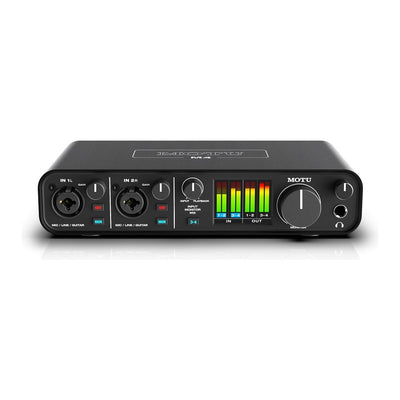 Motu - M4 4-in/4-ut USB-C ljudkort med ultralåg latency - Musik Utan Gränser 