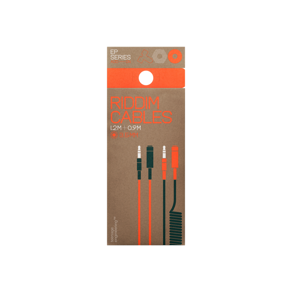 Teenage Engineering - Riddim Cables 900 mm + 1200 mm - Musik Utan Gränser