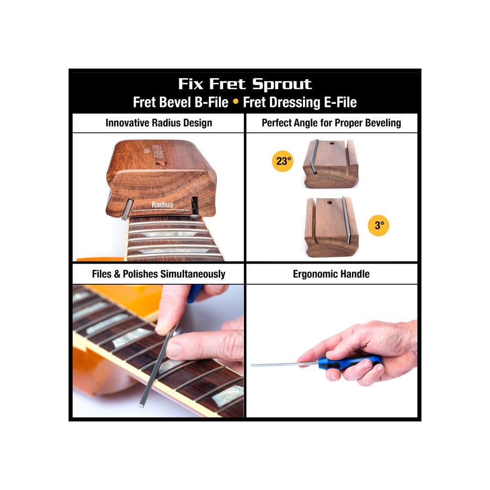 MN880 Premium Guitar Tech Fret Tool Set - 18 pcs