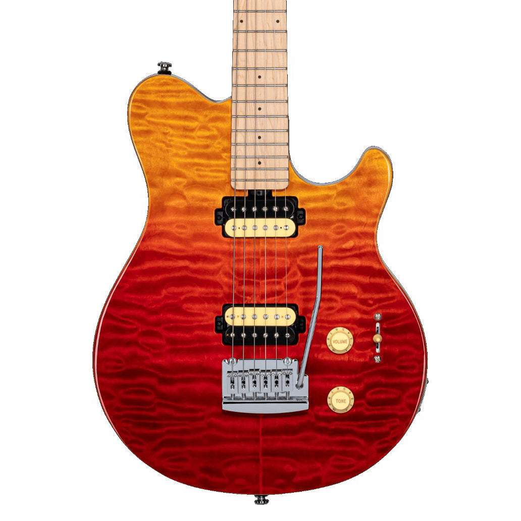 Sterling By Music Man - Axis AX3QM Spectrum Red - Musik Utan Gränser 