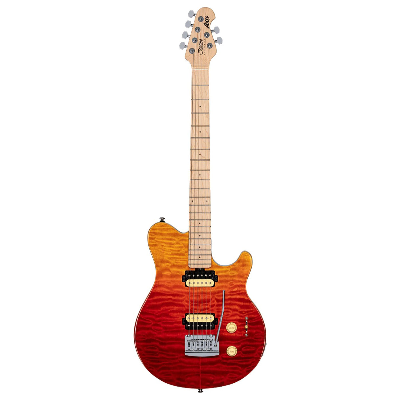 Sterling By Music Man - Axis AX3QM Spectrum Red - Musik Utan Gränser 