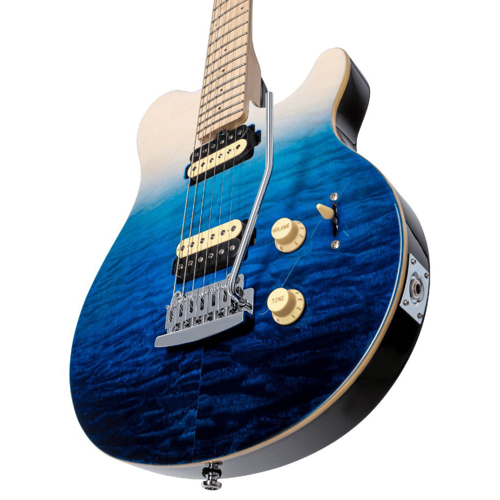 Sterling By Music Man - Axis AX3QM Spectrum Blue - Musik Utan Gränser 