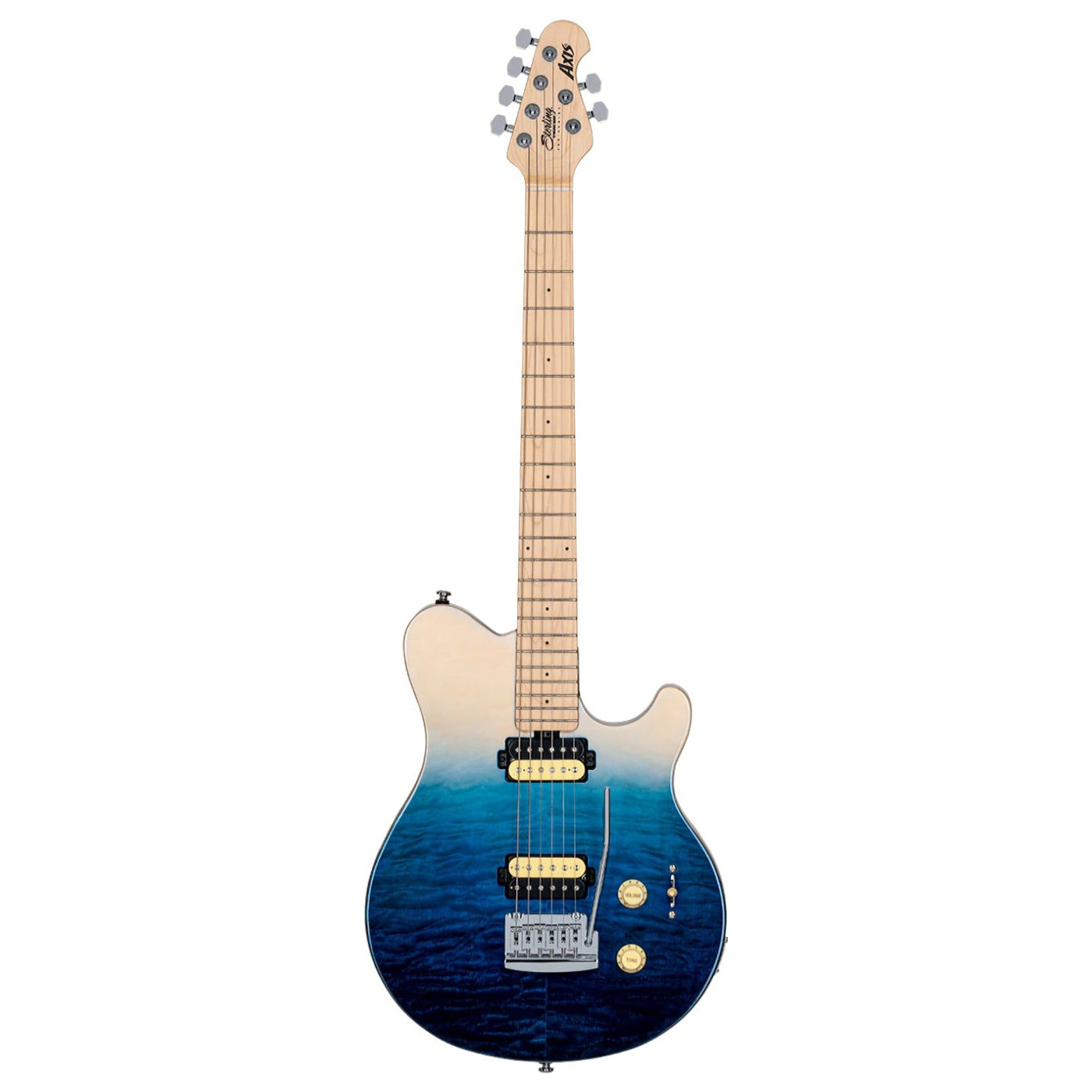 Sterling By Music Man - Axis AX3QM Spectrum Blue - Musik Utan Gränser 