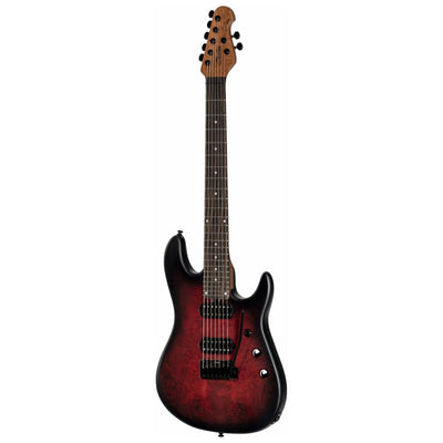 Sterling By Music Man - Richardson7 Dark Scarlet Burst Satin - Musik Utan Gränser 