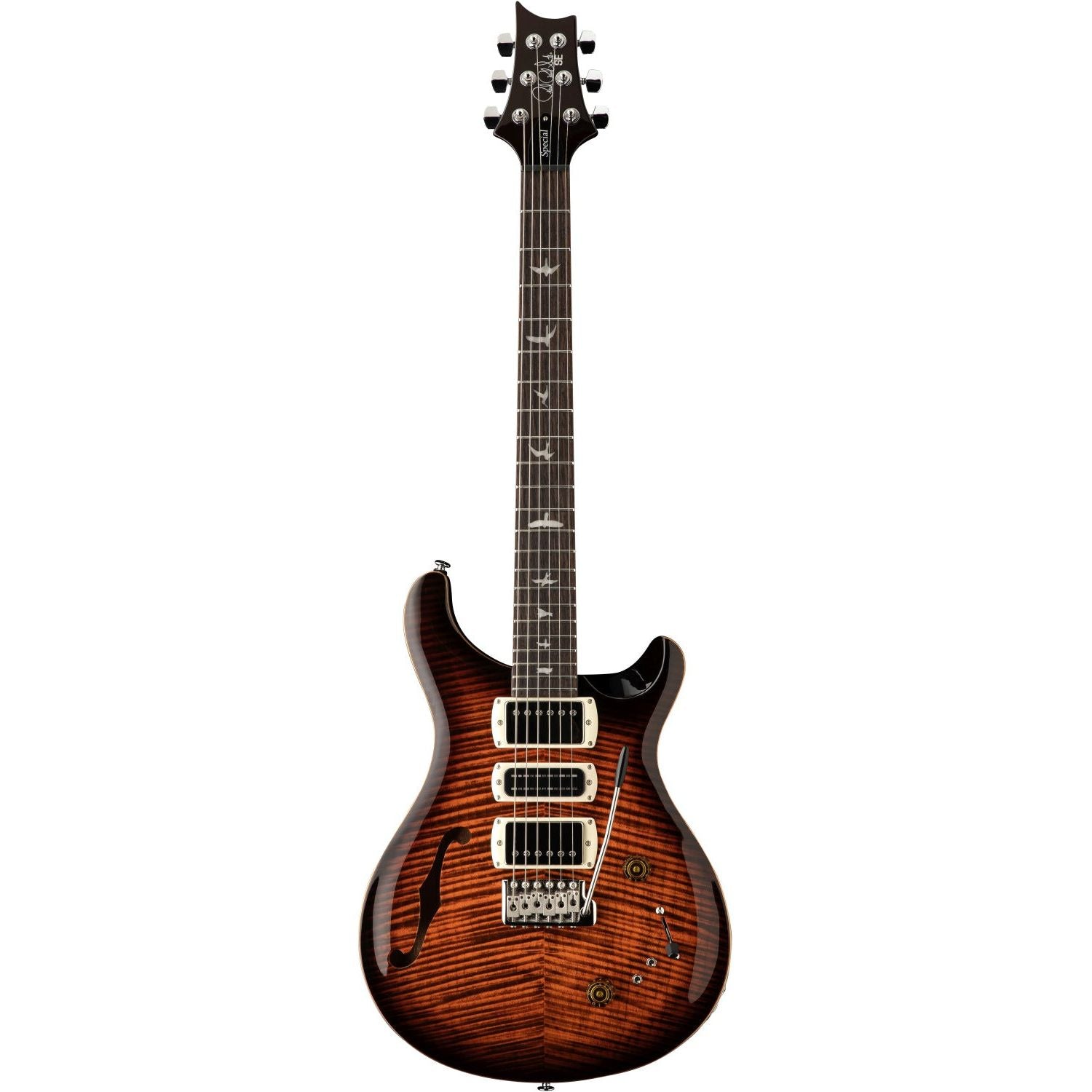 SE Semi Hollow Orange Tiger Smokeburst