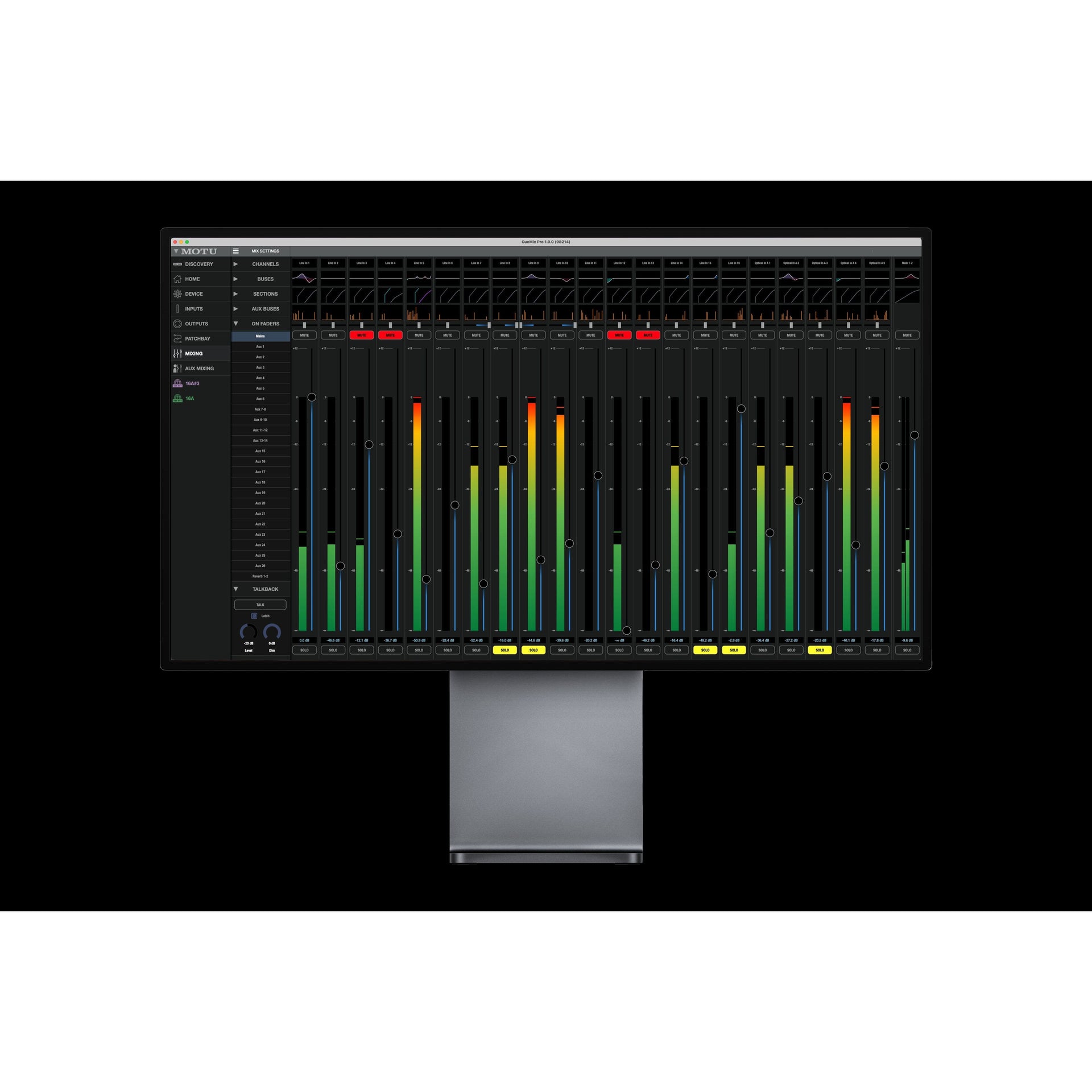 Motu - 16A - 32 x 34 Thunderbolt/USB  for Mac, Windows and iOS - Musik Utan Gränser 