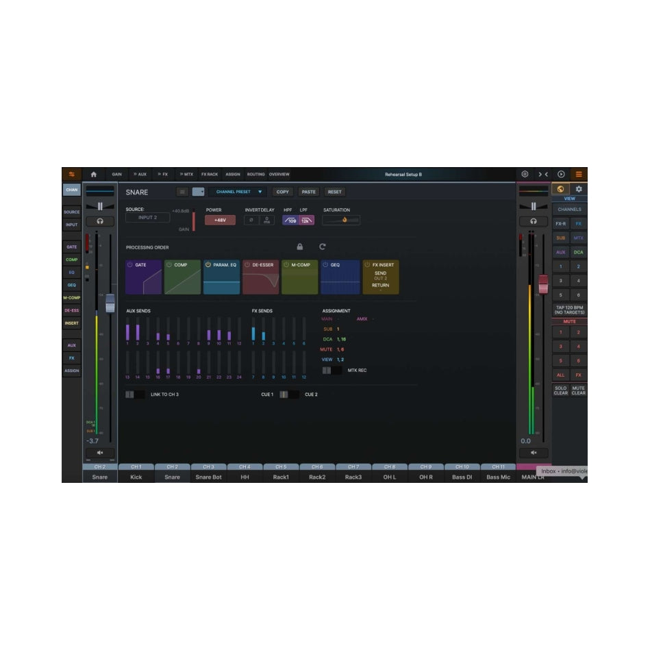 dMix 128 128ch Audio Matrix