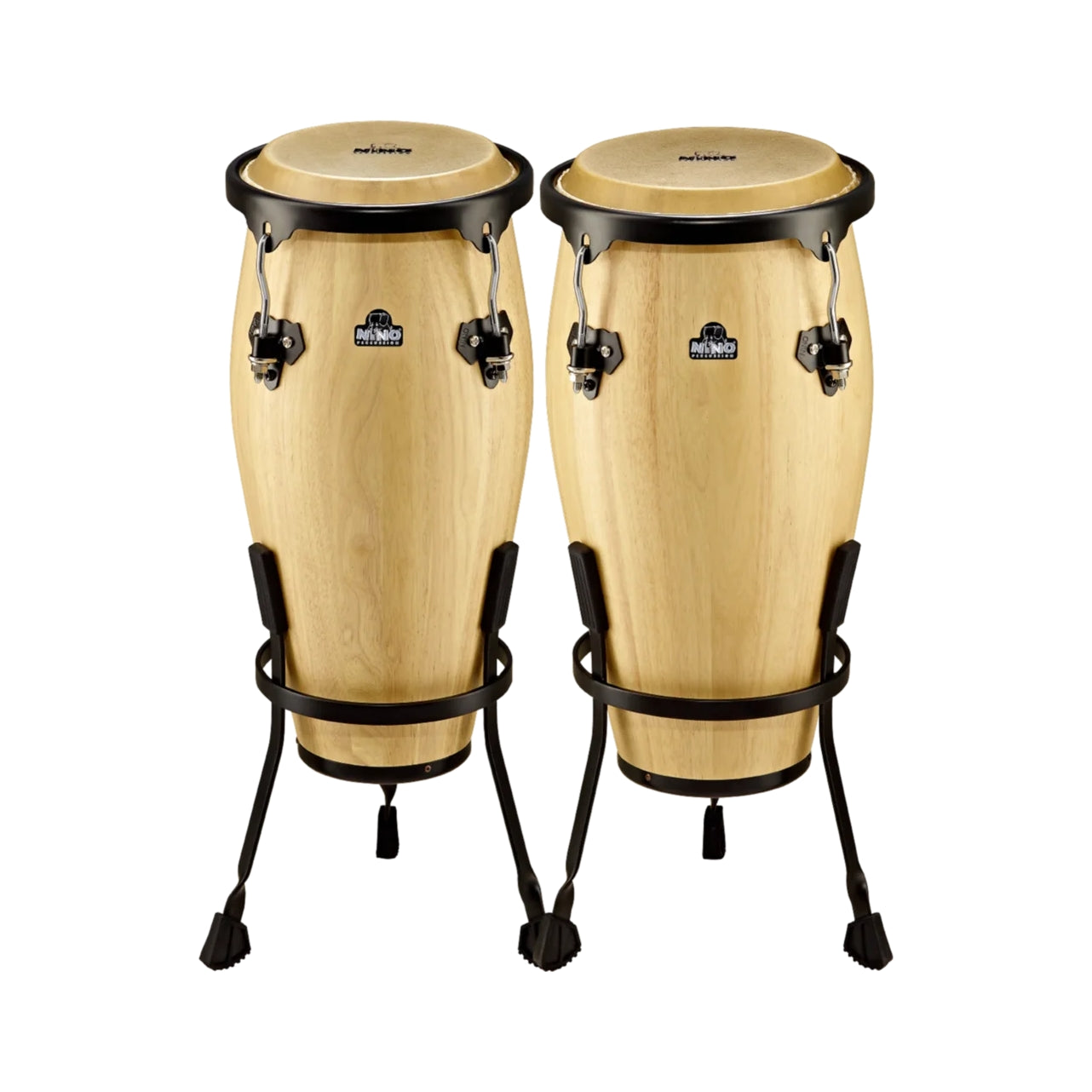NINO89NT Wood Congas 8"+9" Natural