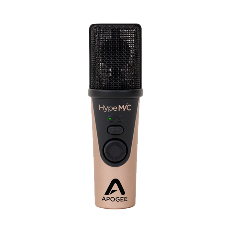 Apogee - HypeMiC USB-mikrofon med kompressor och hörlursutgång - Musik Utan Gränser 