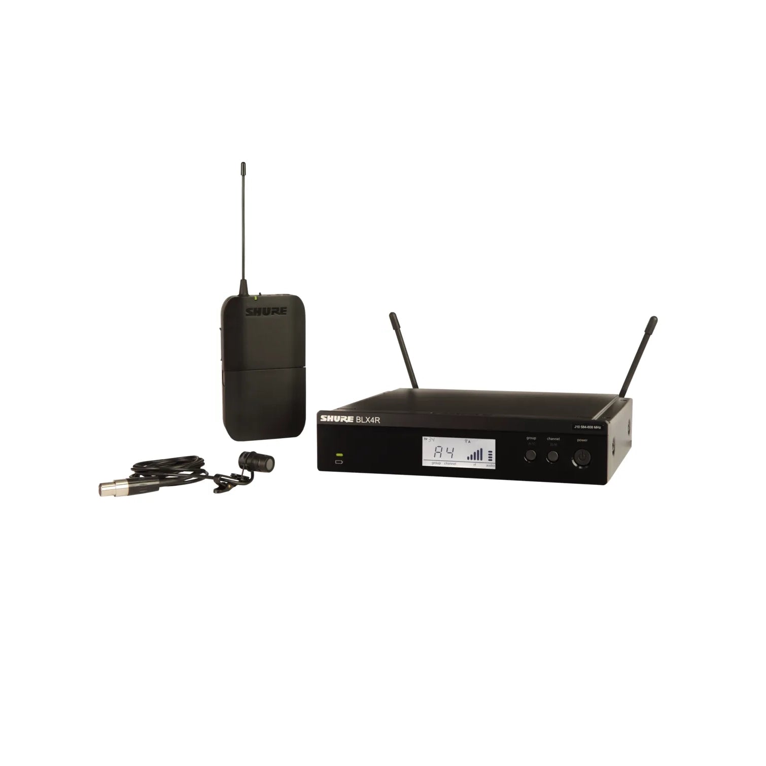 BLX14RE Lavalier system med WL185 S8 823-832MHz med mygga