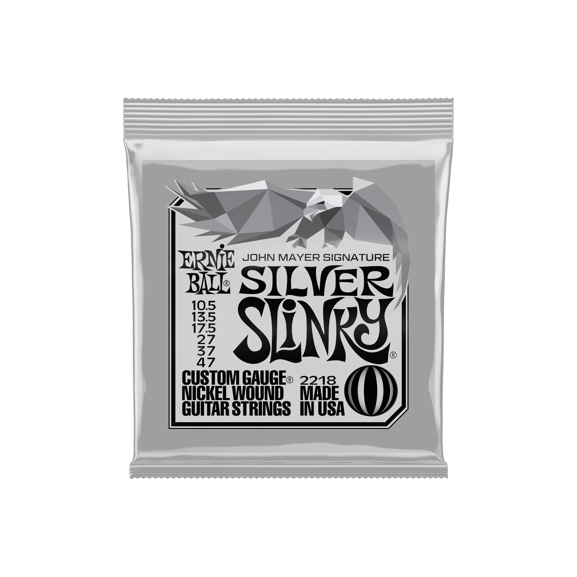 Ernie Ball - 2218 John Mayer Silver Slinky 10,5-47 - Musik Utan Gränser 