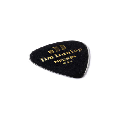 Dunlop - Genuine Celluloid Medium Black Picks 12-pack - Musik Utan Gränser 