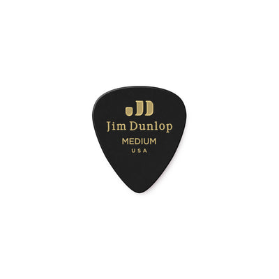 Dunlop - Genuine Celluloid Medium Black Picks 12-pack - Musik Utan Gränser 
