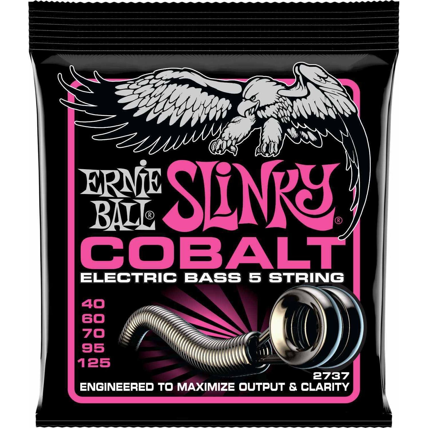 Ernie Ball - 2737 5-String Cobalt Super Slinky Bass - Musik Utan Gränser 