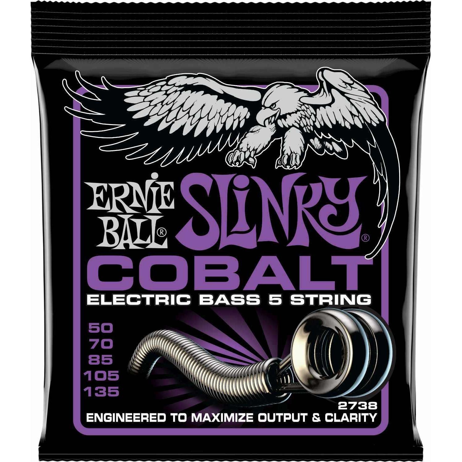 Ernie Ball - 2738 5-String Cobalt Power Slinky Bass - Musik Utan Gränser 
