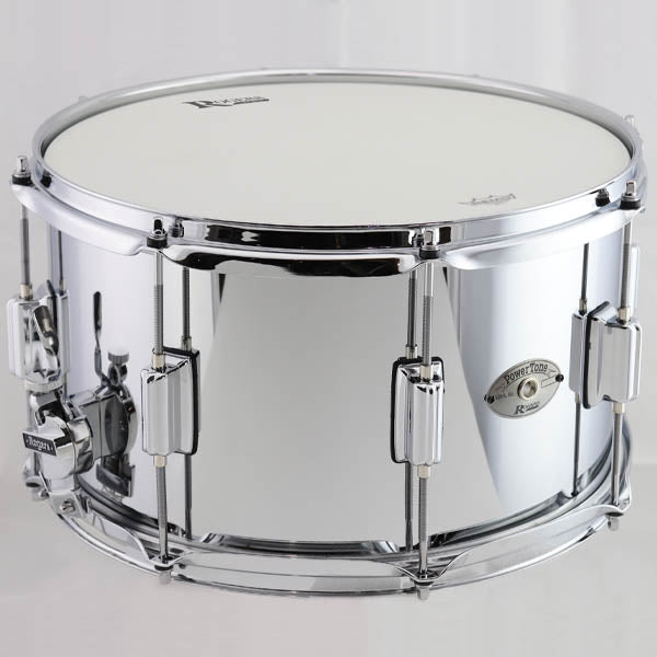 Rogers - Powertone 14×8 Chromed Steel Shell Snare, Beavertail lug - Musik Utan Gränser 