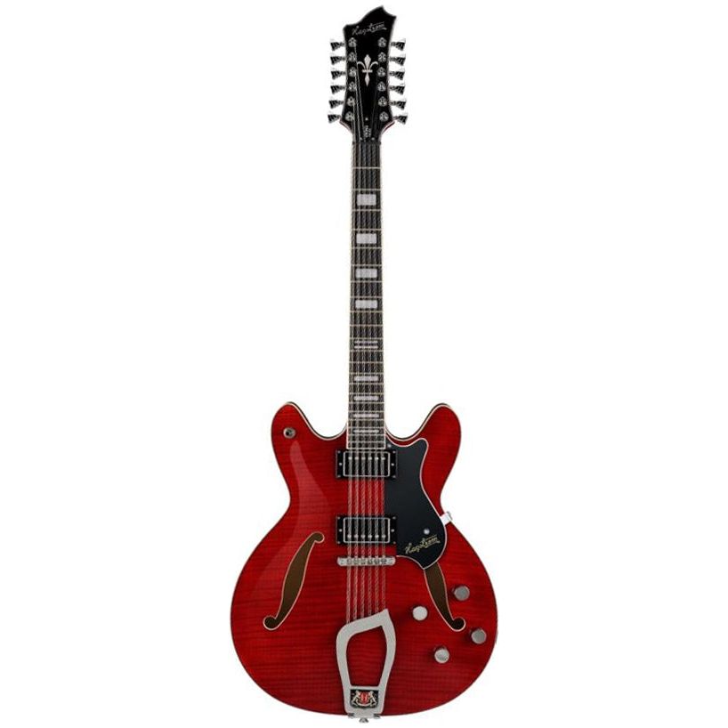Hagström - Viking Deluxe-12 Wild Cherry - 12-strängad elgitarr - Musik Utan Gränser 