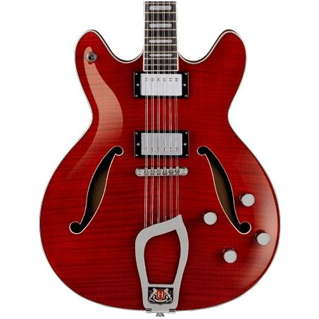 Hagström - Viking Deluxe-12 Wild Cherry - 12-strängad elgitarr - Musik Utan Gränser 