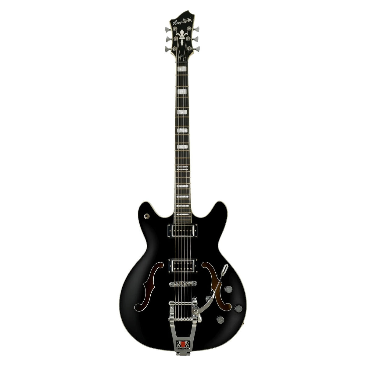 Hagström Tremar Viking Baritone Deluxe Black