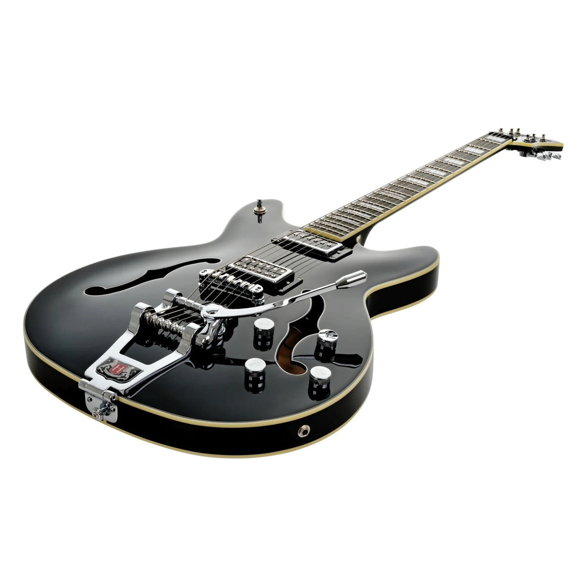 Hagström Tremar Viking Baritone Deluxe Black – bild 4