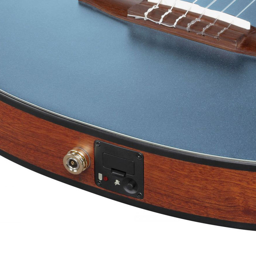 Ibanez - FRH10N-IBF Indigo Blue Burst Flat Nylon Thin Body - Musik Utan Gränser 