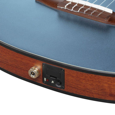 Ibanez - FRH10N-IBF Indigo Blue Burst Flat Nylon Thin Body - Musik Utan Gränser 